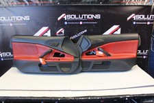 2004-2009 Honda S2000 AP2 LH RH Interior Door Trim Panel Black & Red OEM *NOTE picture
