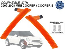 Front Amber Side Markers for 2002-2008 Mini Cooper 63147165870 63147165869 PAIR picture