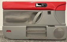 98-10 Volkswagen VW Beetle Driver LH Left Side Door Panel Red/Gray OEM Parts picture