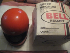 Vintage Bell Super Magnum Helmet 1970 Original Box Paperwork Visors Decals 7 1/2 picture
