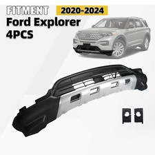 Lower Bumper Cover With Bracket & Tow Hook Cover For 2020-2024 Ford Explorer picture