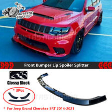 For Jeep Grand Cherokee SRT 2014-2021 Glossy Black Front Bumper Lip Splitter US picture