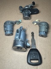 1996-2000 Honda Civic Hatchback ek ignition door trunk tumbler lock Set Oem Key picture