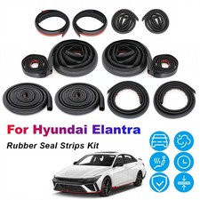 For Hyundai Elantra Door Rubber Seal Strips Weather Draft Wind Noise Reduction s picture