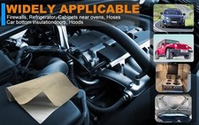 Adhesive Heat Barrier Sheet Titanium Heat Shield Resistant 1200 Degree Firewall picture