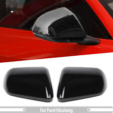 2x Exterior Side Rearview Mirror Shell Protector Cover For Ford Mustang 15+Black picture