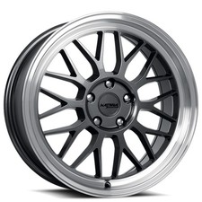 18x8 Katana Racing Wheels KR06 Gloss Gunmetal with Machined Lip Rims (4pcs) picture