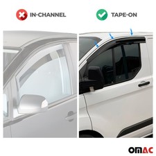 MERCEDES VITO W639 2003-2014 Wind Deflector Acrylic 2 Pcs Black picture