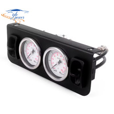 Air Control Panel Dual 180 PSI Gauge Manual Paddle Two Switch Air Ride Valve Kit picture