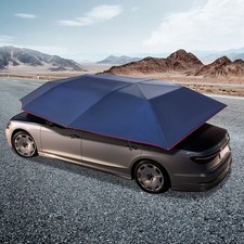 4.2M Semi Automatic Car Umbrella Tent Roof Cover Remote Anti-UV Sunshade USA picture