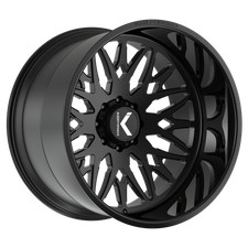 24x12 KG1 Forged KC014 Trident Gloss Black Wheel 8x180 (-44mm) picture