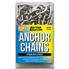 Stainless Steel Anchor Chain, Boat Anchor Chain, 4 Ft Chain 3/16