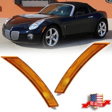2X Amber Lens Front Side Marker Lights For 06-10 Pontiac Solstice & Saturn Sky picture