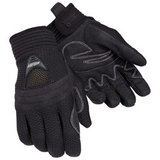 Tourmaster Airflow Women's Medium Black Mesh Textile Motorcycle Gloves picture