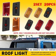 10-50X Amber Red Top Roof Cab Marker Light Housing Cover For Hummer H2/SUT 03-09 picture