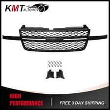 New Front Upper Grille Black For 2005-2007 Chevrolet Silverado 1500 2500HD 3500 picture
