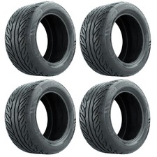 Set of 4 Golf Cart Street Tires 255/45-R14 GTW Fusion GTR Steel Belted Radial picture
