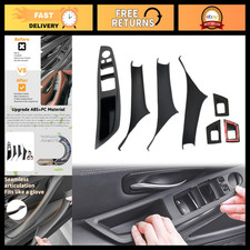 7PCS Black Sticky Door Handle Covers for BMW 5 Series F10/F11 - Durable Protecti picture
