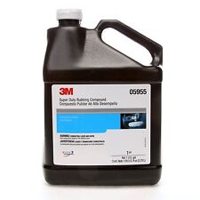 3M Rubbing Compound 05955 Super Duty; Liquid; Tan; 1 Gallon Bottle; Single picture
