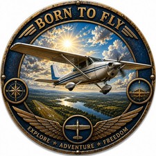 Cessna 172 metal sign picture