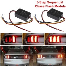 2X 3-Step Sequential Flow Semi Dynamic Chase Flash Tail Light Module Boxes picture