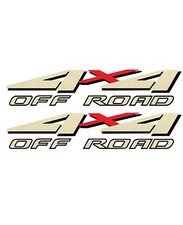 1999 2000 2001 4x4 Off Road Decals for F-250 HD F-350 4WD Super Duty Truck Gold picture