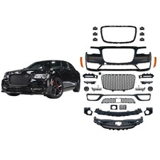 For 2012-2024 Chrysler 300C 300 C SRT8 SRT 8 SRT-8 Front Bumper Cover Set W/ LED picture