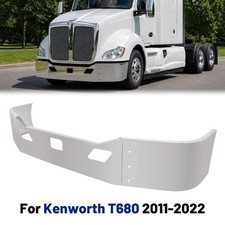 NEW For Kenworth T680 2011-2022 1st Generation Chrome Front Bumper w/Sensor picture