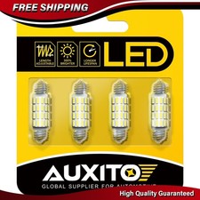 4X AUXITO 39-42mm LED Festoon Bulbs 6500K White 578 211-2 212-2 569 6411 6451 picture