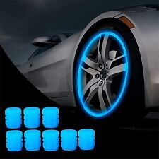 8Pcs Car Tire Caps Glow in The Dark Tire Valve Caps Glowing Tire Valve Stem Caps picture
