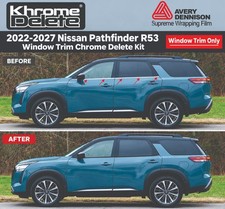 Glossy Black Chrome Delete Vinyl Overlay for 2022-2027 Nissan Pathfinder R53 SUV picture