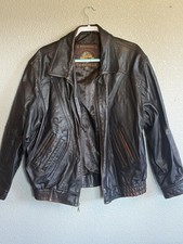 Vintage Genuine Leather Jacket Originals By Wilson Adventure Bound Since 1988 picture