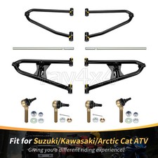 +3 +0 Chromoly Fully Adjustable A Arm Kit For Suzuki/Kawasaki/Arctic Cat 400 DVX picture