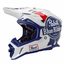CASTLE X PBR PABST BLUE RIBBON CX200 MX HELMET MOTOCROSS ATV OFFROAD ADULT XL picture