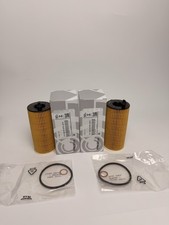 2X (2 FILTERS) NEW Genuine BMW 11428575211 Engine Oil Filter Kit B46 2.0 Engine picture