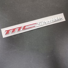 Rear Trunk Badge Compatible with Maserati Granturismo MC STRADALE Red#Silver picture