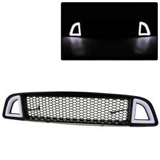 For 2013-2014 Ford Mustang Non-Shelby Front Bumper Upper LED Grille Black picture