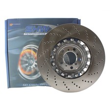 SHW Performance Front Driver Left 400mm Drilled Brake Disc Rotor for BMW F87 M2 picture