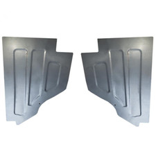 Custom Steel Kick Panels with Beadroll Design Fits 1953-1955 Ford Pickup Truck picture