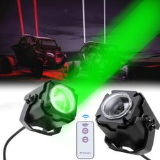 2X Sky Tracer Spot Beam RGBW Laser Whip Light Pods Offroad w/Remote ATV UTV RZR picture