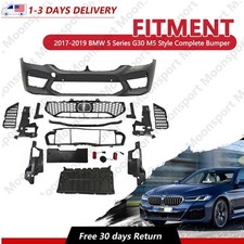 To M5 Style Complete Bumper Grille Set For 2017-2019 BMW 5 Series G30 picture