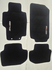 Fit 03-07 HONDA ACCORD 2Dr Coupe Black Nylon Floor Mats Carpet W/ Emblem picture