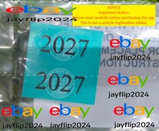NOT A REGISTRATION TAG-DMV STICKER CVRA 2027 GREEN California Commercial Vehicle picture