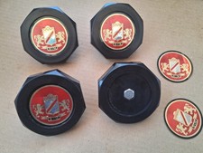 Lot Of (4) VINTAGE  D-M HOOVER WHEEL CENTER CAP picture