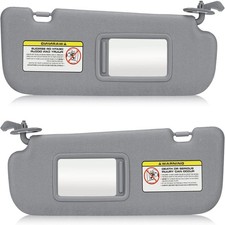 Pair Driver & Passenger Side Sun Visor Pair Set For 2012-2015 Hyundai Veloster picture