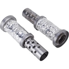 Speedway Motors 3.5 Inch Lake-Style Header Muffler Inserts: 6-Sided Louvered picture