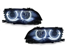 DEPO LED Angel Eye Projector Headlight Set for 99-01 BMW E46 4D Sedan/5D Wagon picture