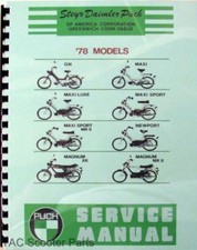 Puch Moped Service Manual GN Maxi Magnum Newport 1978 picture