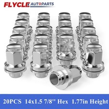 20x Chrome Toyota Lexus OEM Factory Lug Nuts M14x1.5 Fit Tundra Sequoia LX LS LC picture