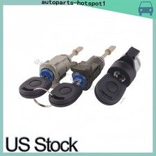 For 1998-10 BEETLE 2000-05 JETTA IGNITION & DOOR LOCK CYLINDER SET 3 KEYS picture